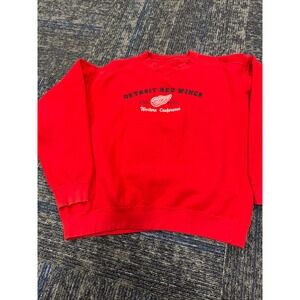 Detroit Red Wings NHL Embroidered Crewneck Sweatshirt  Western Conference L/XL